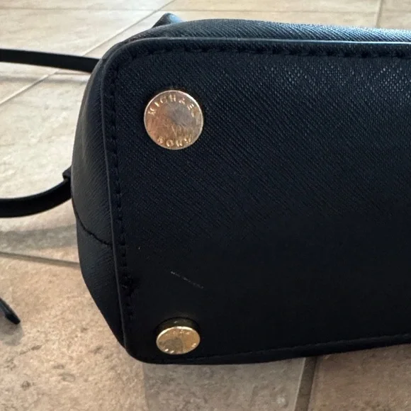 Michael Kors Black Satchel with Gold Details - Picture 9 of 9